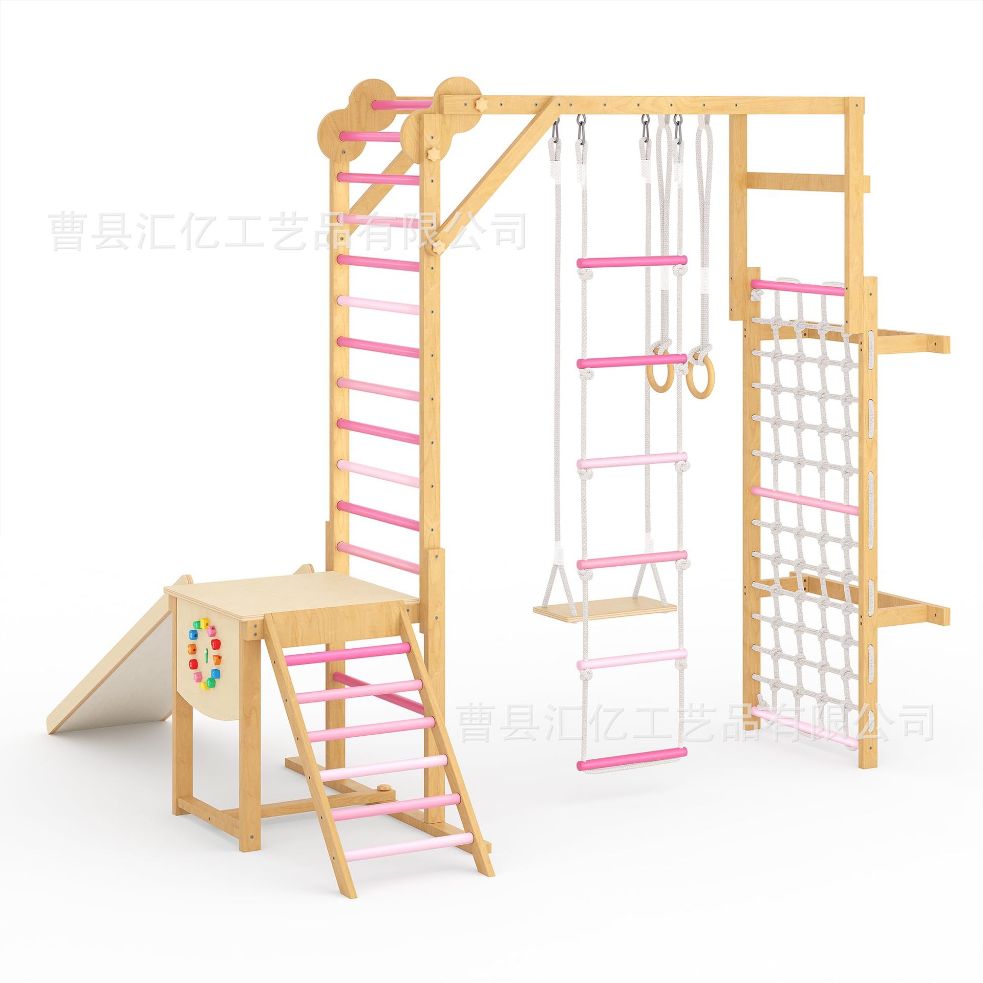Kids Outdoor Climbing Frame - 실내 원목 어린이 체력 단련 장난감,