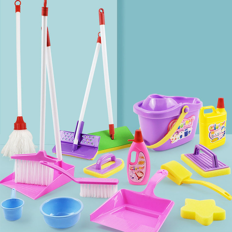 Kids Outdoor Broom - 어린이용 시뮬레이션 라이프 청소 장난감, 먼지털이