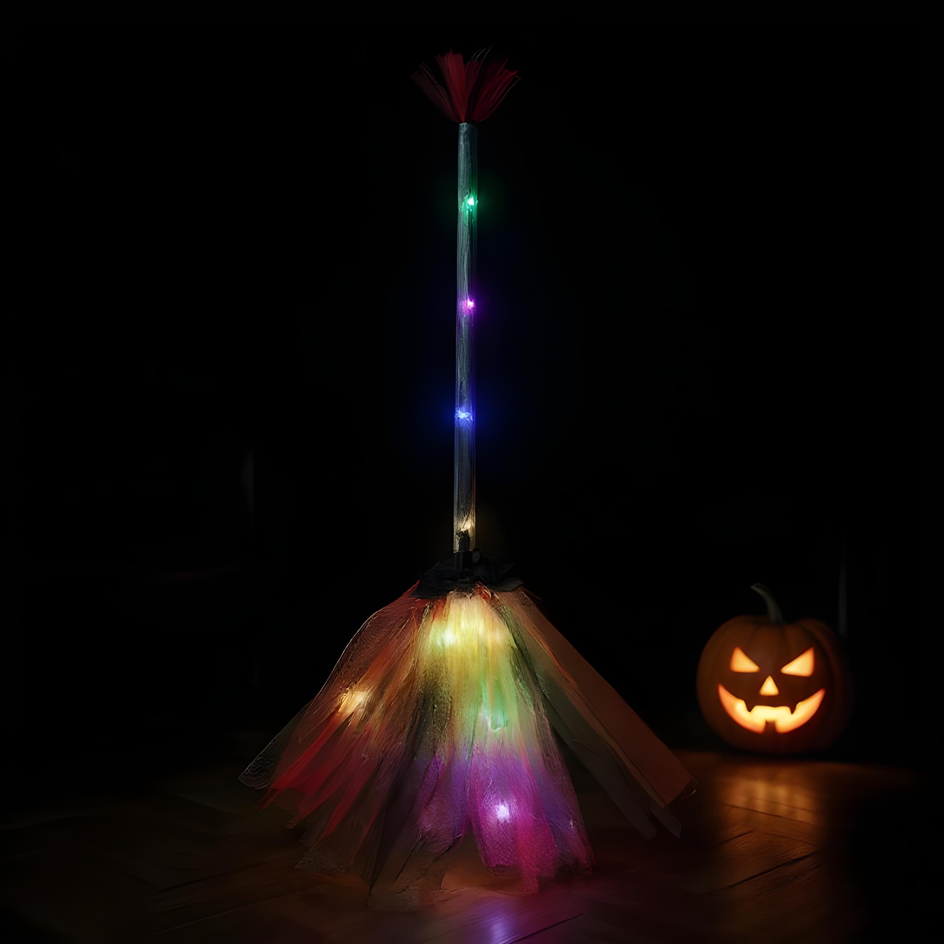 마녀 빗자루 배터리 구동식 재미있는 장식용 의상 액세서 - Kids Outdoor Broom 리뷰 및 가격
