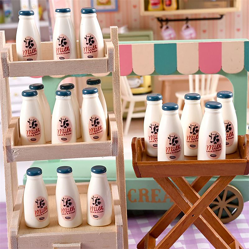 5/10PCS 미니어처 음식 모델 장난감 우유병 음료  - Kids Outdoor Kitchen Accessories 리뷰 및 가격