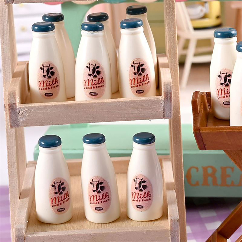 5/10PCS 미니어처 음식 모델 장난감 우유병 음료  - Kids Outdoor Kitchen Accessories 리뷰 및 가격