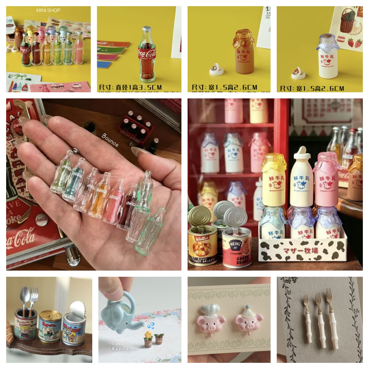 미니 콜라 우유병 세트 6가지 색상 소다 캔 인형집 미 - Kids Outdoor Kitchen Accessories 리뷰 및 가격