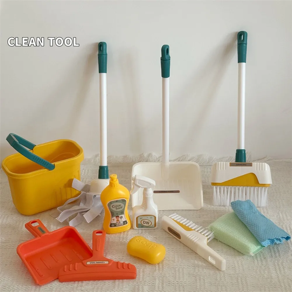 12 개/대 어린이 청소 세트 집안일 용품 키트 쓰레받 - Kids Outdoor Broom 리뷰 및 가격