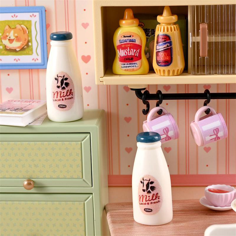 소형 음식 모델 장난감 우유 병 음료 인형 집 액세서리 - Kids Outdoor Kitchen Accessories 리뷰 및 가격